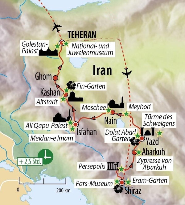 Karte von Persien